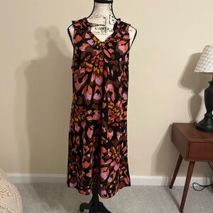 CAbi Multicolor Abstract Print Dress